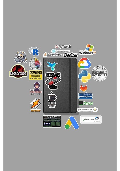 Yazılımcı Sticker Paketi /bullet Journal Defter Çıkartma Ajanda Laptop Etiket