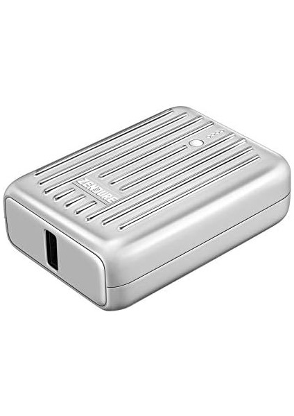 Supermini 10,000 Mah Usb-C Powerbank 18 W Power Delivery, Süper Küçük Harici Pil, Iphone, Samsung Galaxy, Huawei, Nintendo Switch Vs. Için Hızlı Şarj Ile, Gümüş