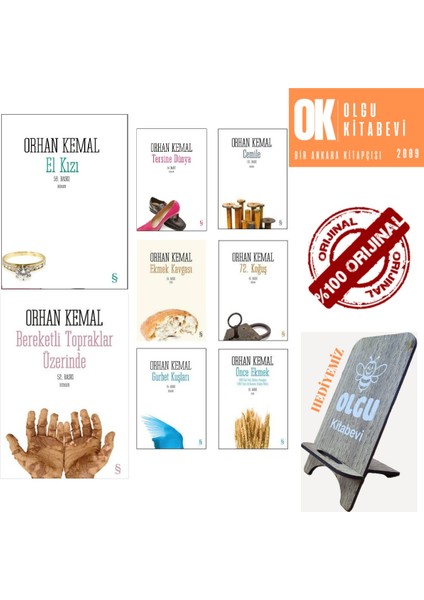 El Kızı - Tersine Dünya - 72. Koğuş - Cemile - Ekmek Kavgası / 8 Kitap Set - Telefon Tutucu Hediyemiz