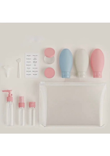 Pembe 11 Parça Seyahat Seti, Yurt Dışı ve Şehirlerarası Uçuşlar Için Mükemmel Kit fiyatları