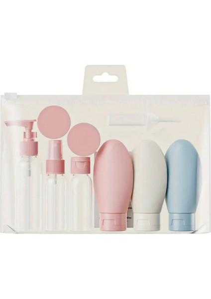 Pembe 11 Parça Seyahat Seti, Yurt Dışı ve Şehirlerarası Uçuşlar Için Mükemmel Kit fırsatları