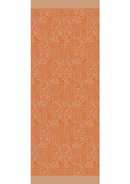 Henna Desen Çift Taraflı Şal Vizon-Tarçın indirimleri