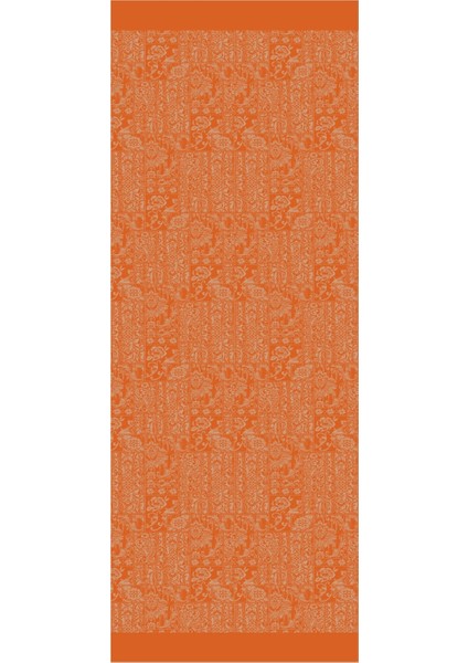 Henna Desen Çift Taraflı Şal Vizon-Tarçın