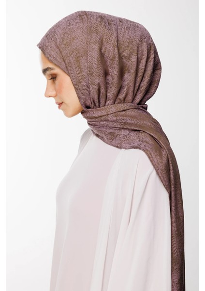 Sahra Desen Çift Taraflı Şal Koyu Haki-Koyu Gül Kurusu modelleri