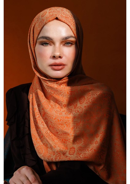 Henna Desen Çift Taraflı Şal Tarçın-Bej fiyatları