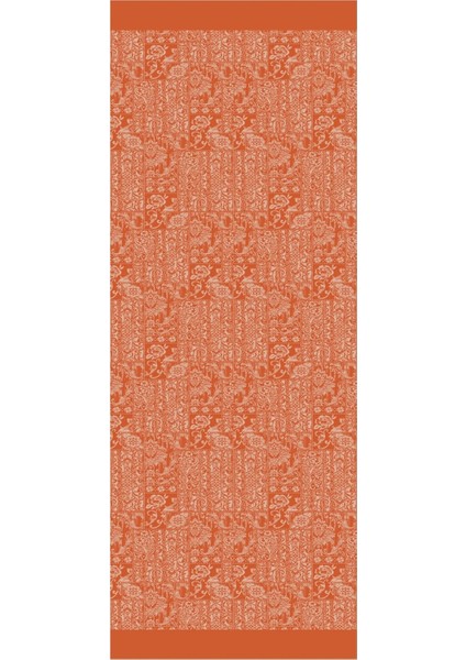 Henna Desen Çift Taraflı Şal Tarçın-Bej