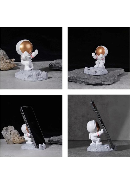 Astronot Cep Telefonu Standı ,yaratıcı Uzay Adamı Telefon Tutucu ,masa Üstü Için Telefon Standı-Tutucu fırsatları