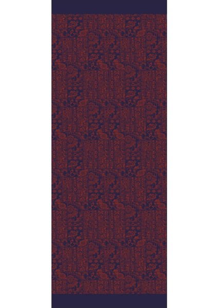 Henna Desen Çift Taraflı Şal Lacivert-Soğan Kabuğu indirimleri