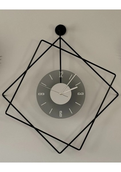Ferrero Camlı Siyah Metal Kırılmaz Camlı Duvar Saati fiyatları