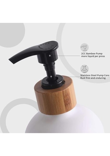2&apos;li Lüx Cam Sıvı Sabunluk, Mutfak ve Banyo Için Modern Cam Sıvı Sabunluk, Doldurulabilir ve Pompalı Trend Desenli (Amber) modelleri