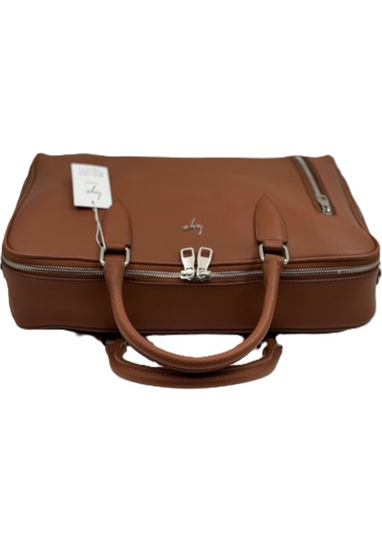 -241 Taba Suni Deri 39X31X8CM Laptop Evrak Çantası fiyatları