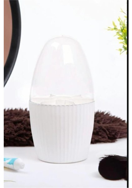 7 Bölmeli Kapaklı Makyaj ve Fırça Organizeri, Beyaz, Şık ve Pratik Kullanım fırsatları