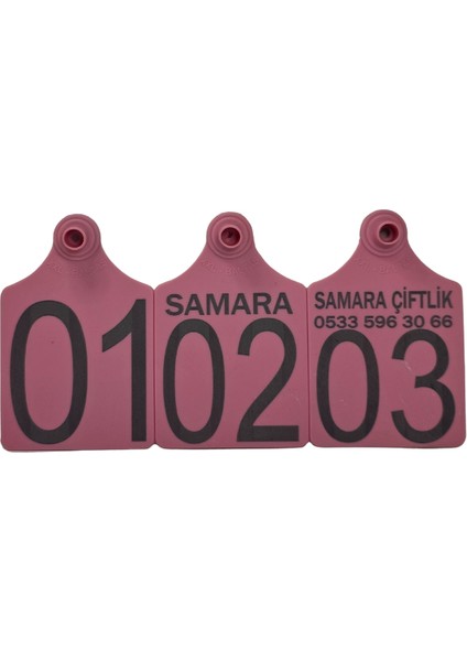 Büyükboy 400 Adet Pembe Xl Büyükboy Hayvan Küpesi+Pens Ucu Hediye