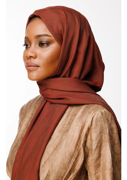 Sahra Desen Çift Taraflı Şal Acı Kahve-Kahve fırsatları