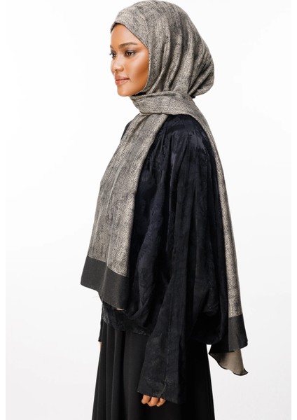 Sahra Desen Çift Taraflı Şal Siyah-Bej indirimleri