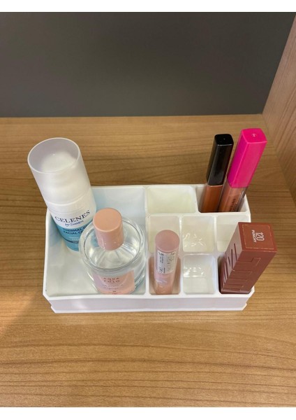 Masaüstü Makyaj Organizeri Ruj Parfüm Kalemlik ve Fırça Düzenleyici modelleri