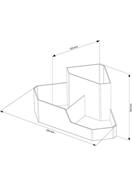 3 Bölmeli Beyaz Köşe Organizeri, Düzen ve Şıklık Sağlar. fiyatları