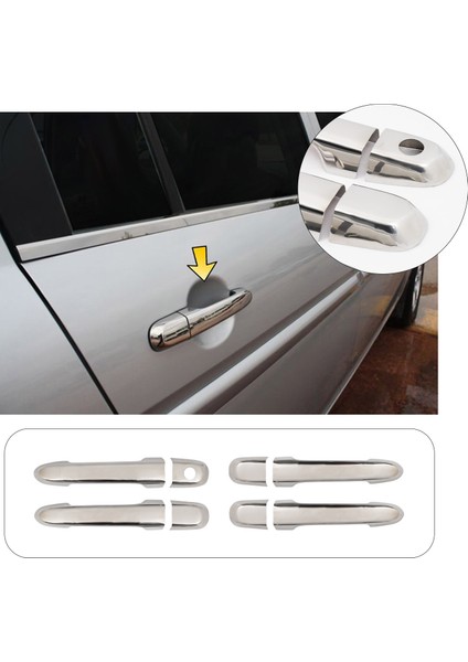 Hyundai Accent Era 2006 ve Üzeri Krom Kapı Kolu 4 Kapı Paslanmaz Çelik