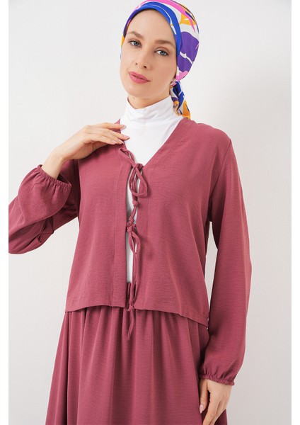 Kadın Ayrobin Kimono Etek Ikili Takım 8047 - Gül Kurusu fiyatları