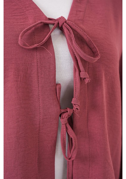 Kadın Ayrobin Kimono Etek Ikili Takım 8047 - Gül Kurusu indirimleri