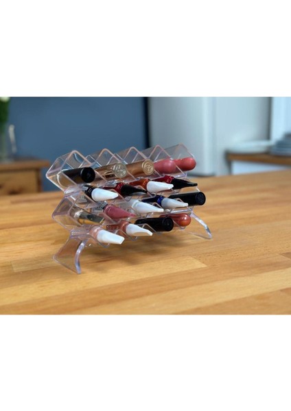 Şeffaf 18 Bölmeli Ruj ve Oje Organizeri, Makyaj Düzenleyici, Şık ve Pratik Tasarım modelleri