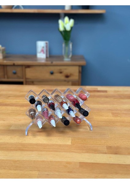 Şeffaf 18 Bölmeli Ruj ve Oje Organizeri, Makyaj Düzenleyici, Şık ve Pratik Tasarım fırsatları