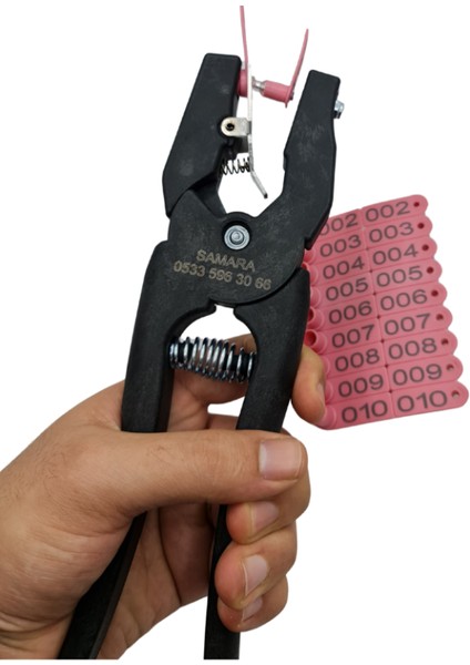 1000 Adet Pembe Renk Kuzu Küpesi (Parmak Küpe)+ Pens Ucu Hediye fiyatları