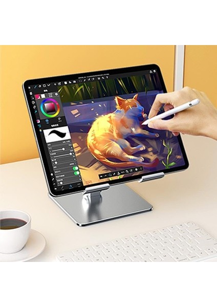 Alüminyum Açı ve Yükseklik Ayarlı Masaüstü Tablet Standı Tablet Tutucu Telefon Masa Standı modelleri