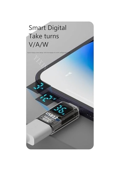 Revolution Type C To USB 3.2 Dönüştürücü 36W Hızlı Şarj 10GBPS Veri Transferi Dijital Ekran Otggm