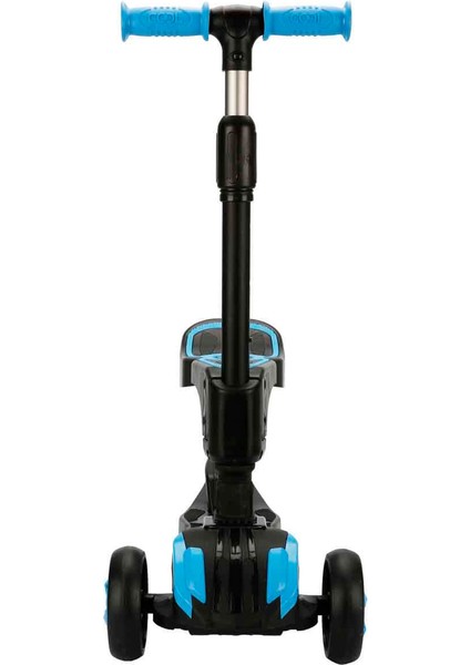 Combo 3 Tekerlekli Katlanabilir Işıklı Oturaklı Scooter - Mavi modelleri