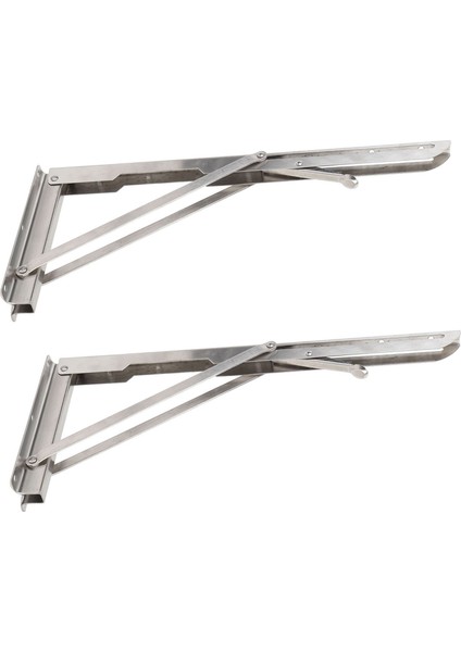 Katlanır Tezgah Masa Duvar Rafı 15.6 Inç Ağır Paslanmaz Çelik Duvara Monte Raf Döner Bağlantı Ayağı Tezgah Masası Için (Yurt Dışından)