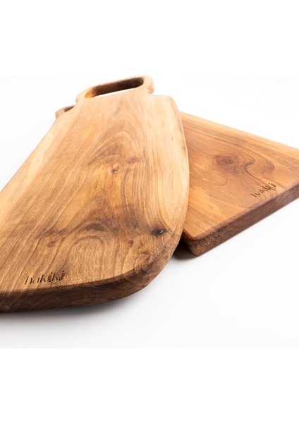 El Yapımı Ceviz Kesme & Sunum Tahtası Seti (3'lü) fiyatları