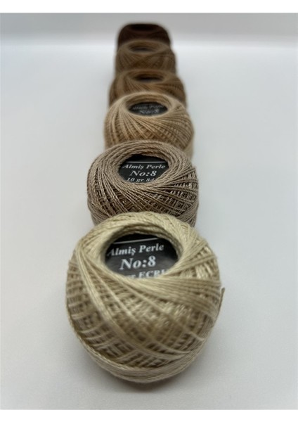 Almiş Perle Etamin- Kanaviçe 6'lı Iplik Seti (10 Gr- No: 8) fırsatları