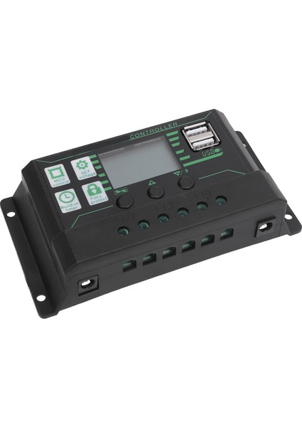 Güneş Şarj Regülatörü 12V 24V 10A LCD Ekran Çift USB Bağlantı Noktası Çoklu Koruma Güneş Panelı Regülatörü Rv Araba Tekne (Yurt Dışından) modelleri
