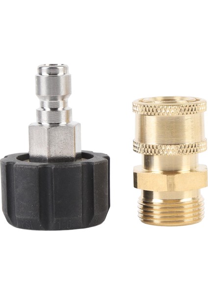 Basınçlı Yı Hızlı Bağlantı Parçaları Pirinç 3/8 Inç M22 Erkek Dişi Basınçlı Yı Adaptörü Seti 15MM (3/8 Inç M22-15 ) (Yurt Dışından)