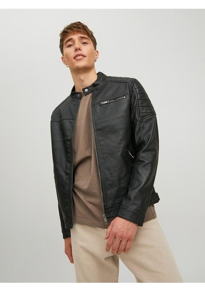 Jack Jones Htano Erkek Suni Deri Ceket 12182192 indirimleri