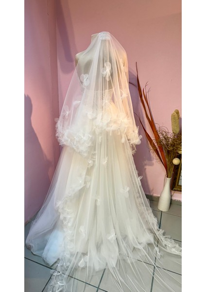 Gül Inci Işli Uzun Gelin Duvağı fiyatları