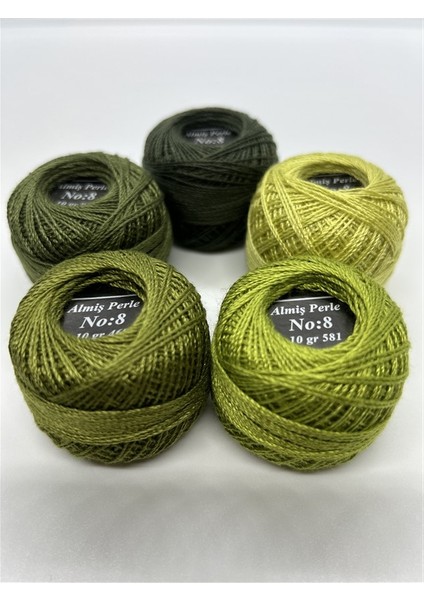 Almiş Perle Etamin-Kanaviçe 5'li Iplik Seti (10 Gr-No:8) fiyatları