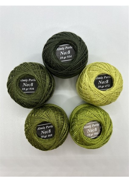 Almiş Perle Etamin-Kanaviçe 5'li Iplik Seti (10 Gr-No:8) fırsatları