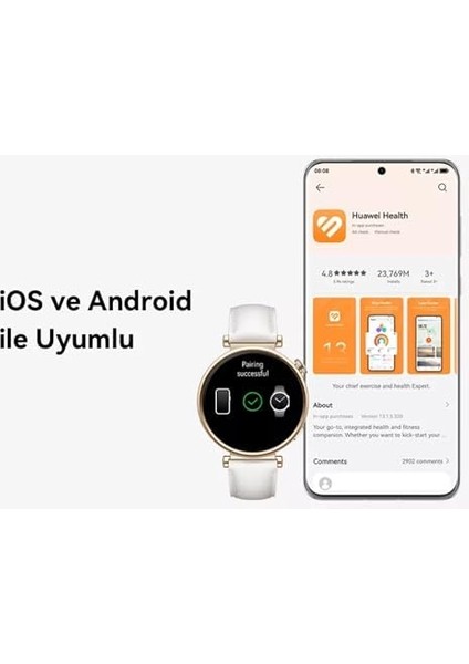Watch Gt 4 46MM Akıllı Saat, 2 Haftaya Kadar Pil Ömrü, Çift Bant Beş Sistemli Gnss, Gelişmiş Kalori Yönetimi, Nabız Dalgası Aritmi Analizi, Sağlık Takibi, Android ve Ios ile Uyumluluk, Siyah fiyatları