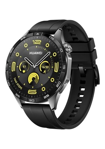 Watch Gt 4 46MM Akıllı Saat, 2 Haftaya Kadar Pil Ömrü, Çift Bant Beş Sistemli Gnss, Gelişmiş Kalori Yönetimi, Nabız Dalgası Aritmi Analizi, Sağlık Takibi, Android ve Ios ile Uyumluluk, Siyah modelleri
