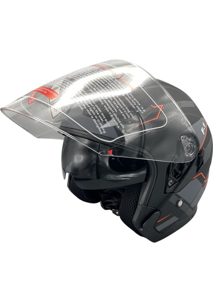 Jk 526 Güneş Vizörlü Yarım Kask modelleri