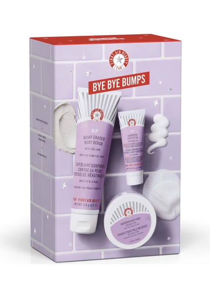 Bye Bye Bumps Kit - Pürüzlülük Karşıtı Bakım Rutini 28.3 G + 114 G + 28 Ped