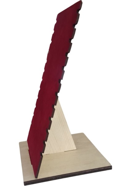 Bordo Renkli Şık Bileklik ve Kolye Standı, Düzenli Sergileme Sağlar. fırsatları