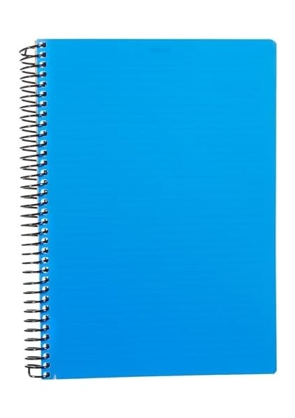 Infinity Primary Serisi, A4, 7 Konulu (5 Kareli, 2 Çizgili) 210 Yaprak Pp Kapaklı Spiralli Defter, Lacivert
