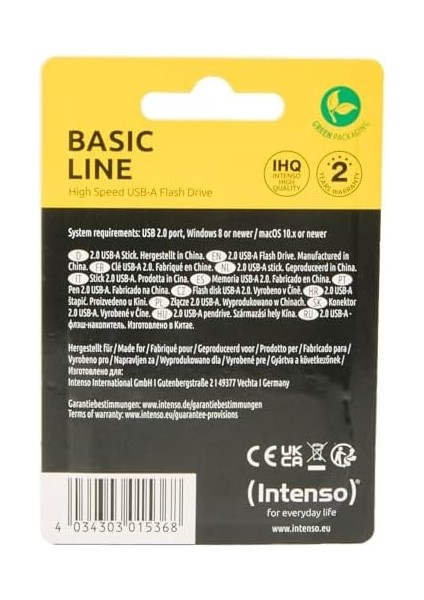 USB Stick Basic Line 16GB Siyah, Gümüş 4034303015368 modelleri