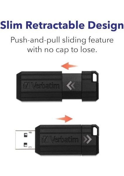 Store&apos;n&apos;go USB 2.0 Drive 128GB Pinstripe Black