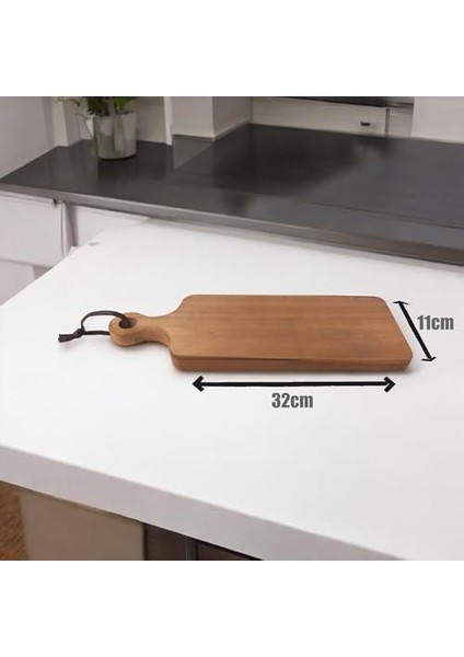 Akasya Kesme ve Sunum Tahtası Antibakteriel Yıkanabilir Doğrama Tahtası Dikdörtgen 32X11CM | Yıkanabilir Akasya Peynir Sunum Tahtası fiyatları
