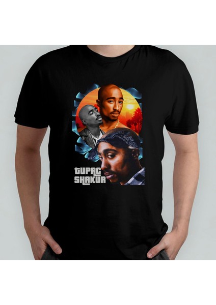 Tupac 2pac %100 Pamuklu Bisiklet Yaka T-Shirt Model 6