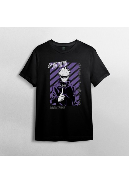 Jujutsu Kaisen Satoru Gojo %100 Pamuklu Bisiklet Yaka T-Shirt Model - 1 fiyatları